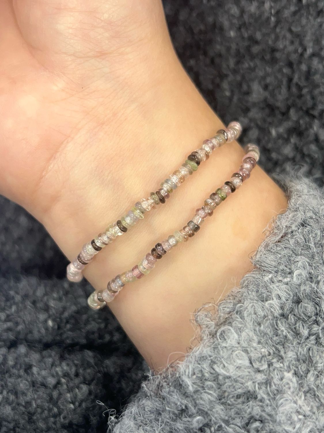 Nelly’s fav! Mix toermalijn roundel armband