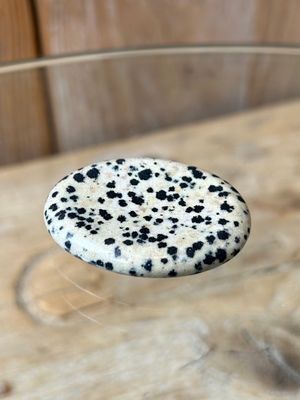 Worrystone/duimsteen van dalmatiër jaspis