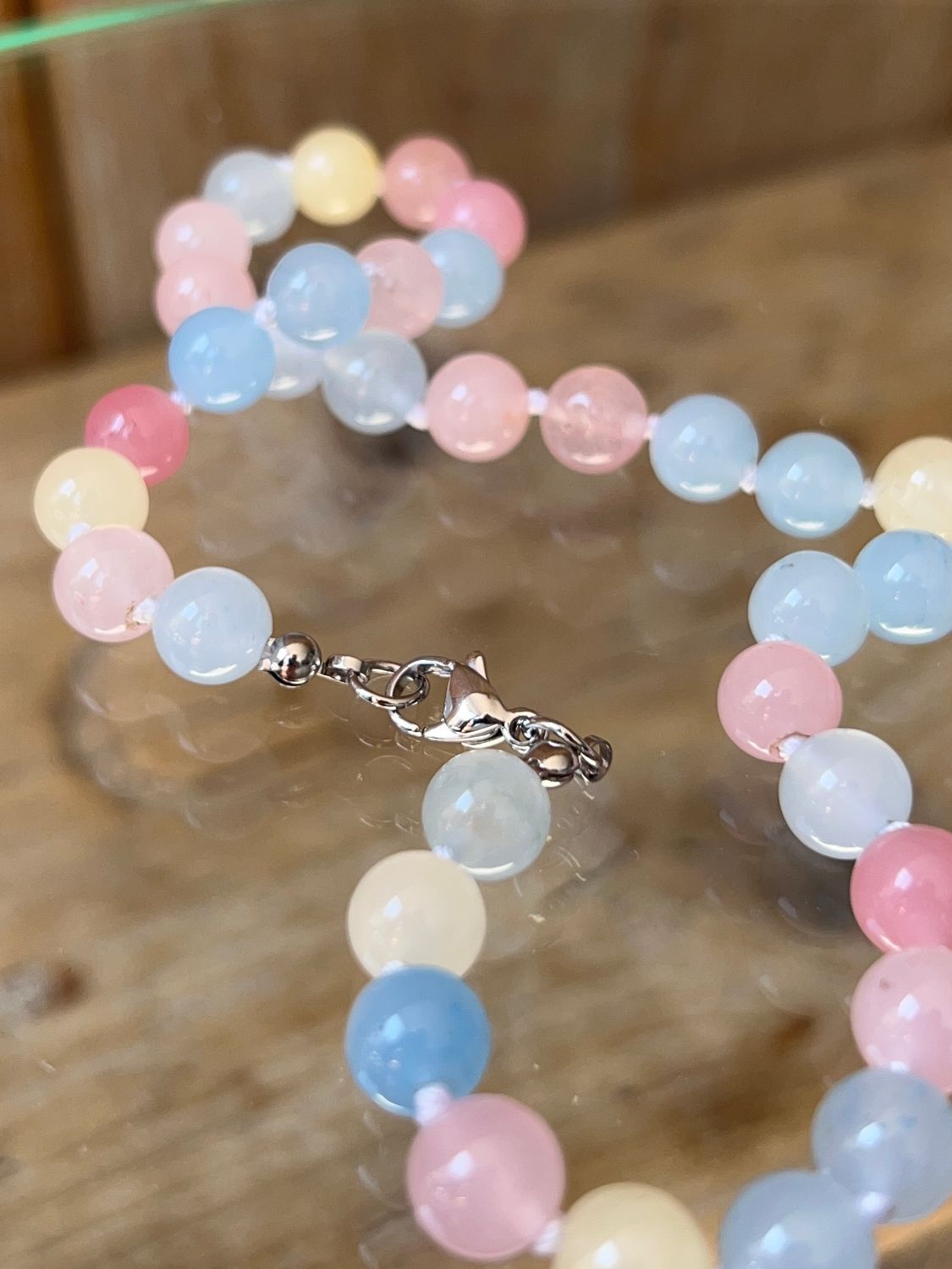 Morganiet ketting (ongeveer 40cm) (behandeld)