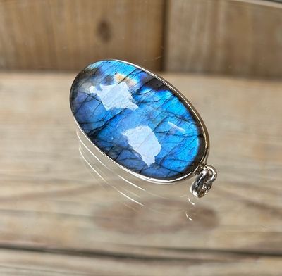 Labradoriet Zilveren Hanger (925) Labradoriet Zilveren Hanger (925)