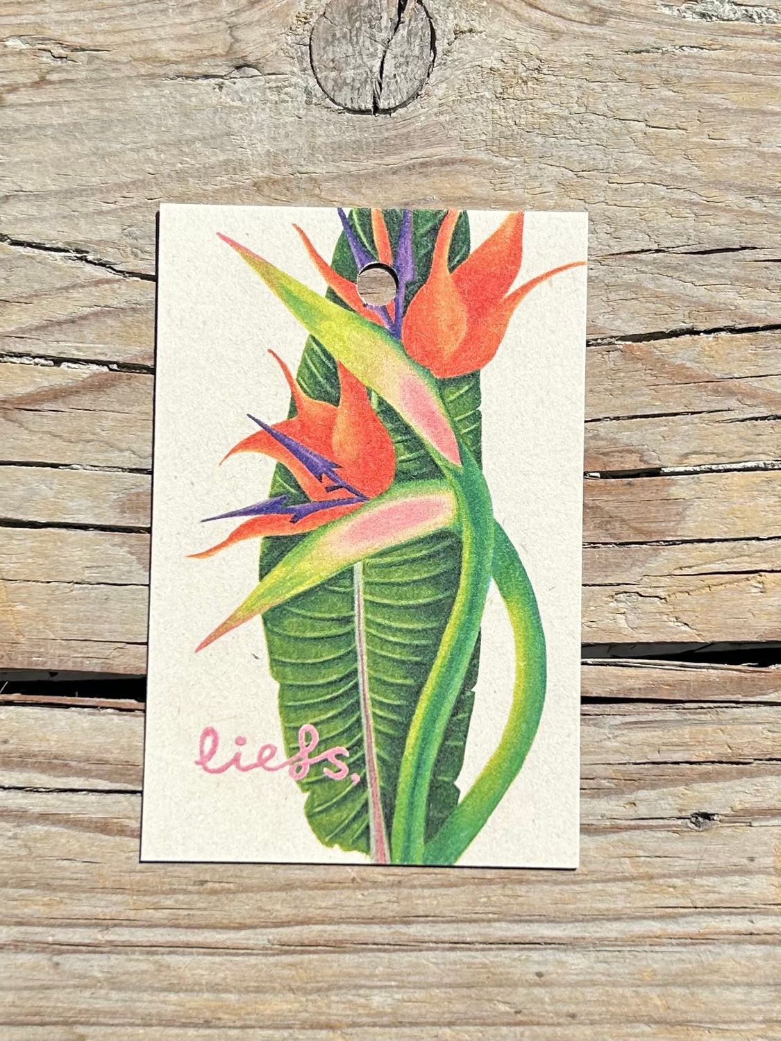 Kaartje 'liefs'