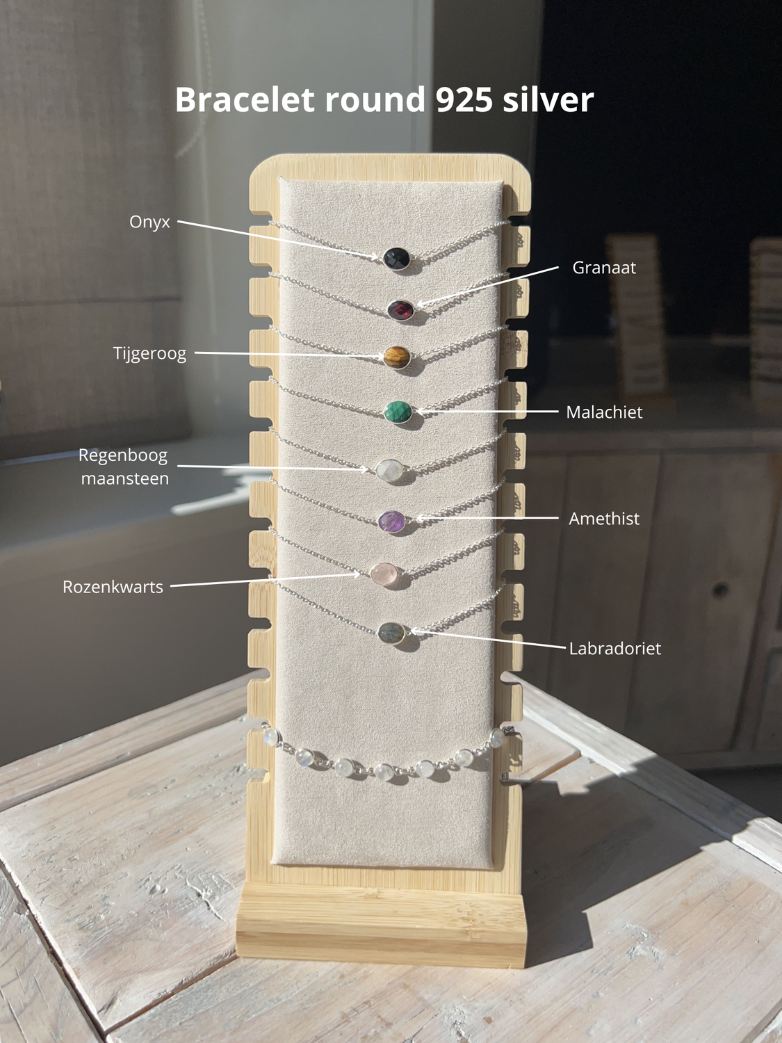 Bracelet round 925 silver