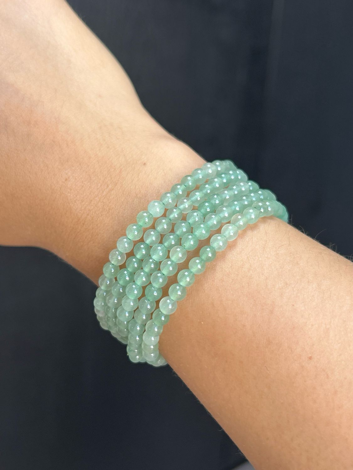 Aventurijn armband 4mm (voorspoed, ontspannen, positief)