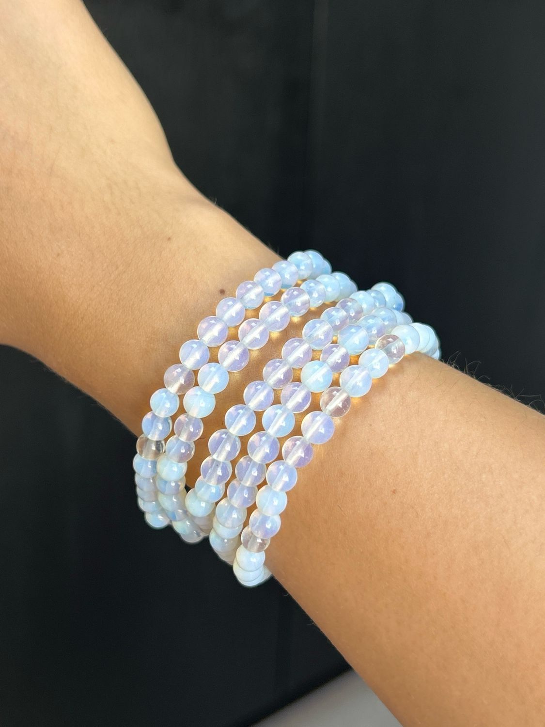 Opaliet armband (6mm) (man made)