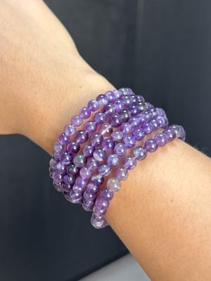 Amethist armband (6mm) (innerlijke rust, doorbreken slechte gewoontes, beschermend) Amethist armband (6mm) (innerlijke rust, doorbreken slechte gewoontes, beschermend)