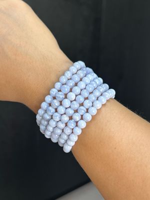 chalcedoon armband 6mm (maakt optimistisch, onbezwaard & brengt harmonie) chalcedoon armband 6mm (maakt optimistisch, onbezwaard & brengt harmonie)