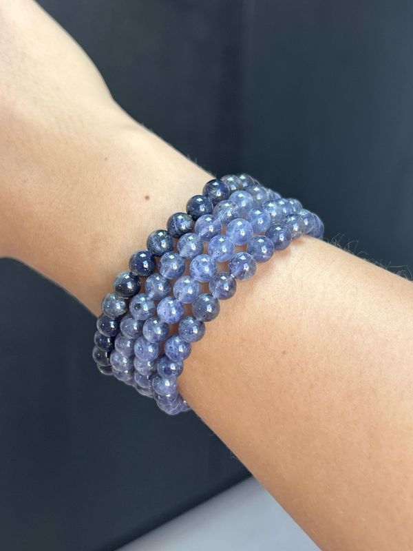 Ioliet armband 6mm (helend, reiniging bloed, vrede en vreugde)