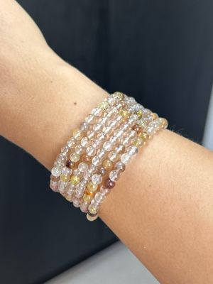 Multi rutielkwarts armband 4mm (kalmerend, opbeurend bevordert spirituele groei) Multi rutielkwarts armband 4mm (kalmerend, opbeurend bevordert spirituele groei)