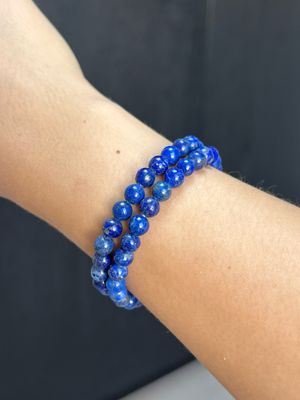 Lapis lazuli armband 6mm (innerlijke wijsheid, zelfinzicht, maakt hoofd helder) Lapis lazuli armband 6mm (innerlijke wijsheid, zelfinzicht, maakt hoofd helder)