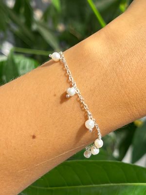 Chained armband parel (zilver) Chained armband parel (zilver)