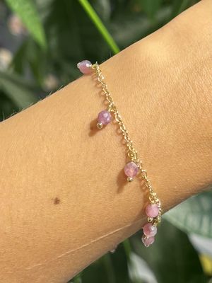 Chained armband goud