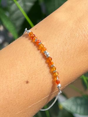 Original armband carneool (verzilverd) Original armband carneool (verzilverd)