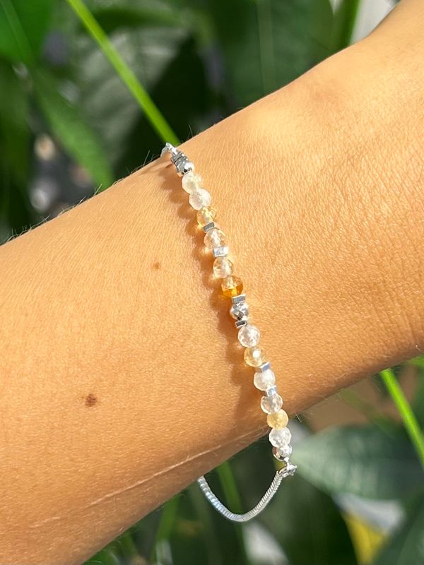 Original armband citrien (zilver)