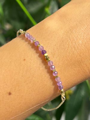 Original armband amethist (goud) Original armband amethist (goud)