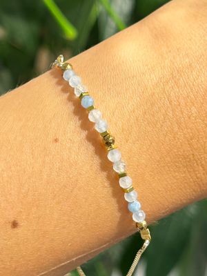 Original armband aquamarijn (goud) Original armband aquamarijn (goud)