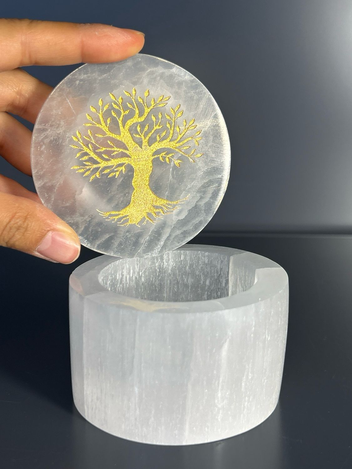 Seleniet juwelendoosje (tree of life)