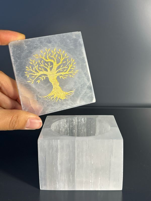 Seleniet juwelendoosje (tree of life)