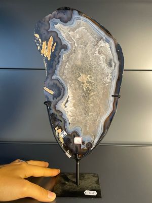 #9 Agaat schijf + standaard #9 Agaat schijf + standaard