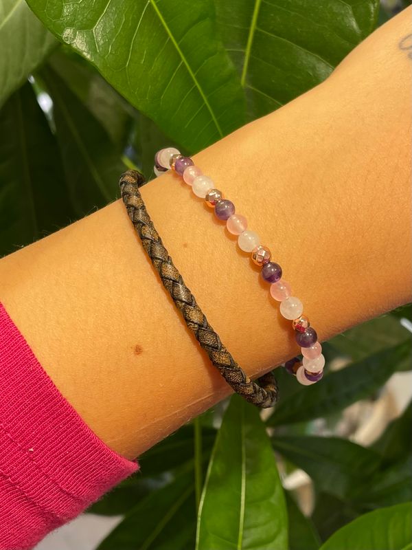 Gouden driehoek armband (liefde) (pre-order)