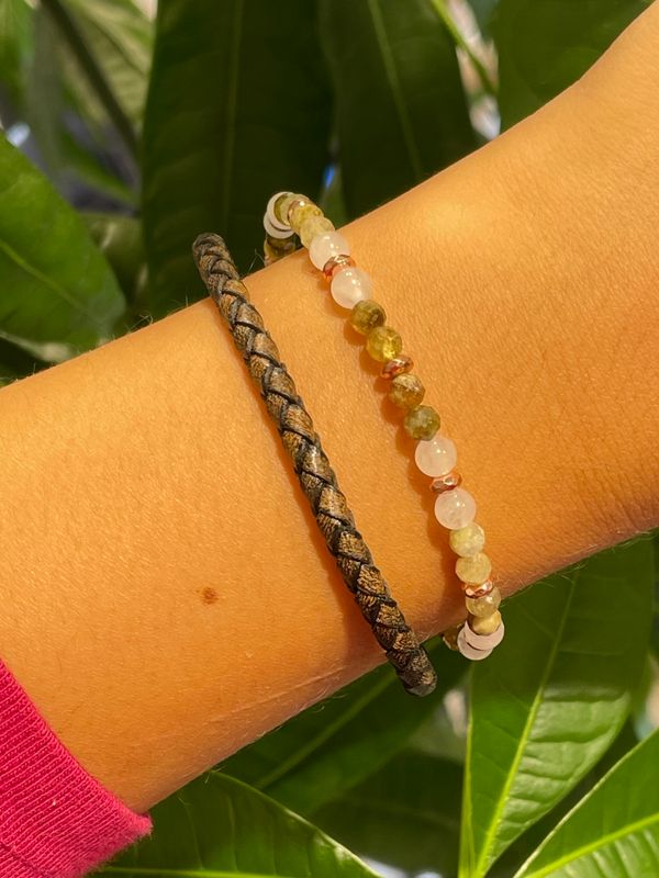 Groene granaat armband (vreugde) (pre-order)
