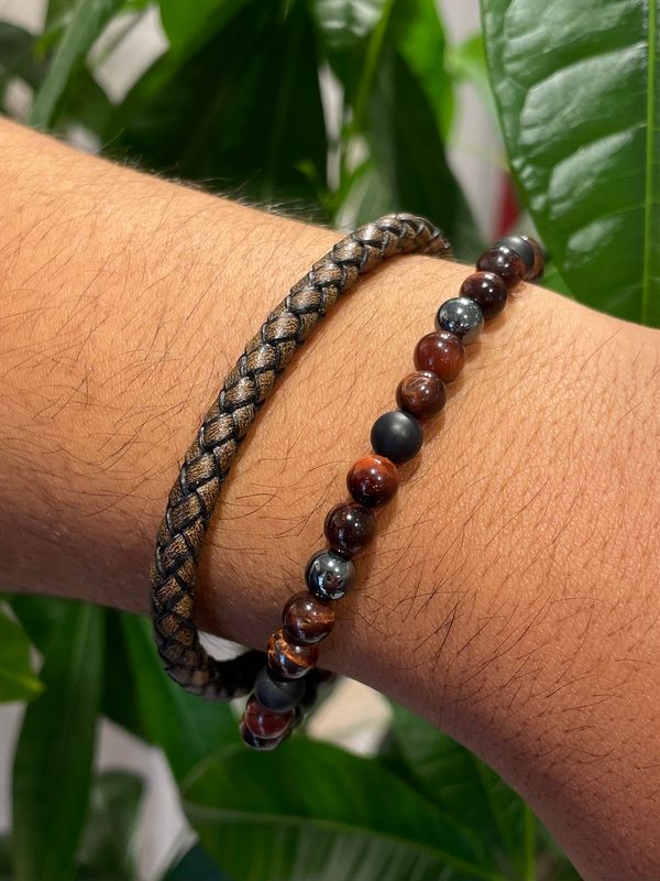 Red passion armband (rode tijgeroog) (pre-order)