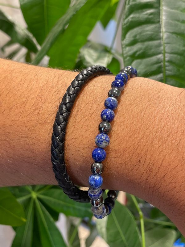 Royal blue armband (lapis lazuli) (pre-order)
