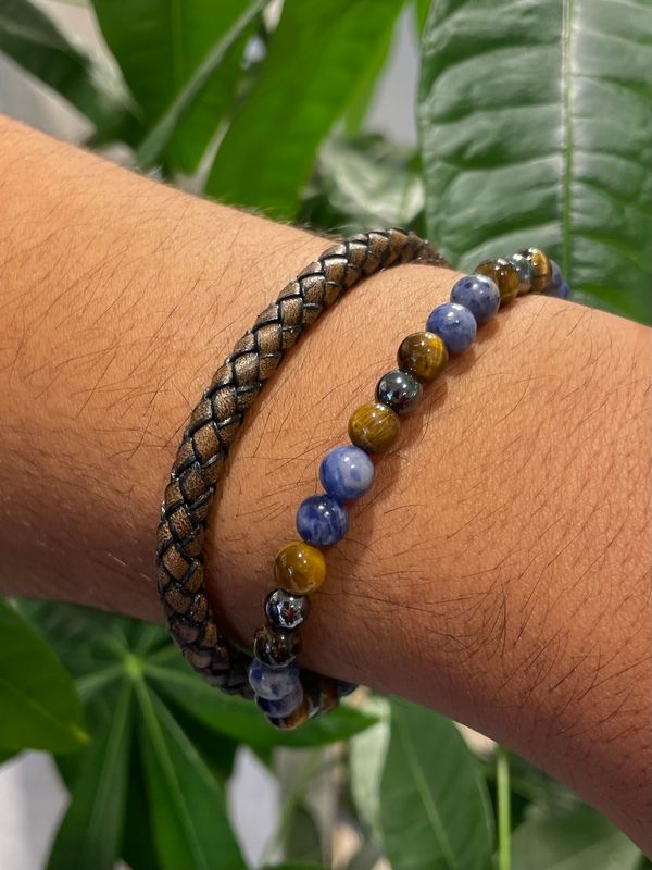 Blue beads armband (sodaliet) (pre-order)