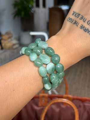 Grote getrommelde aventurijn armband Grote getrommelde aventurijn armband