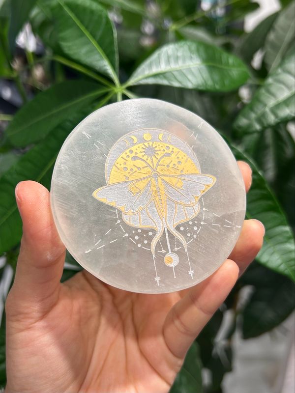 Seleniet disc mot goud Seleniet disc mot goud