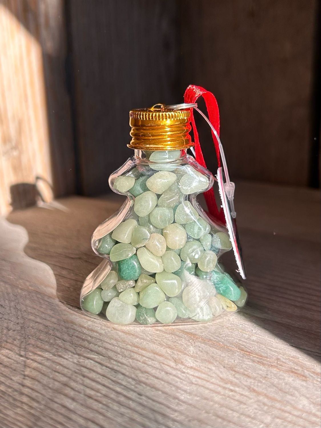 Kerstboompje gevuld met aventurijn