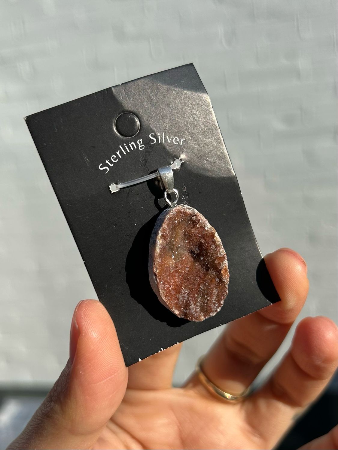 Chalcedoon kettinghanger (sterling zilver)