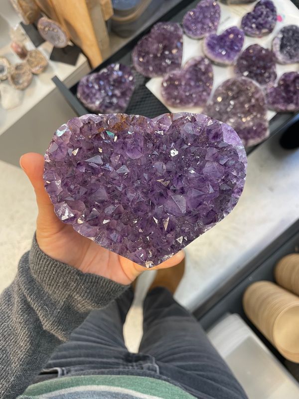 A kwaliteit amethist hart A kwaliteit amethist hart