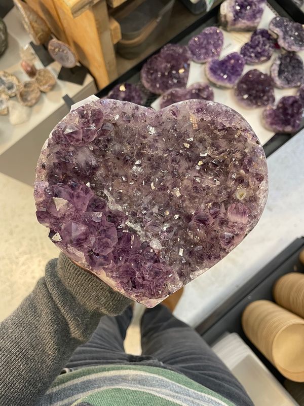 A kwaliteit amethist hart A kwaliteit amethist hart