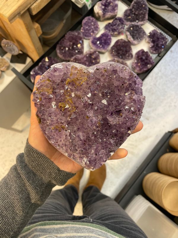 A kwaliteit amethist hart A kwaliteit amethist hart