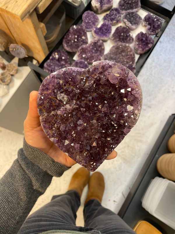 A kwaliteit amethist hart A kwaliteit amethist hart