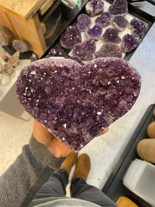 A kwaliteit amethist hart A kwaliteit amethist hart