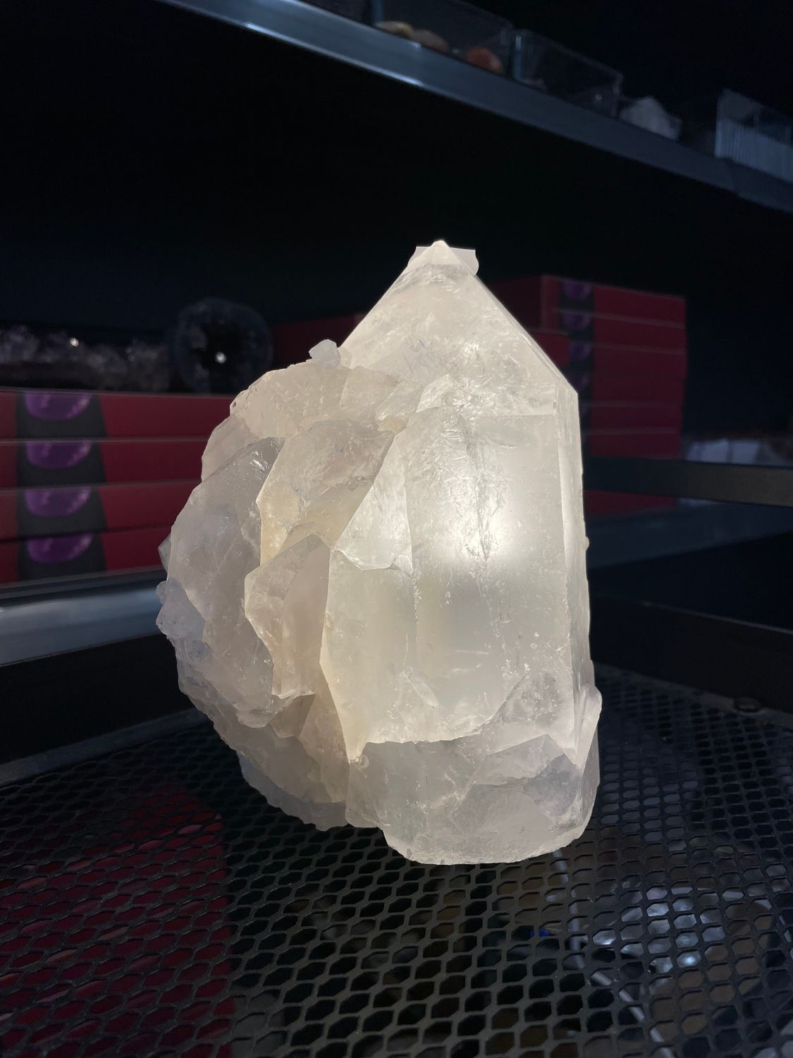 Grote bergkristal lamp (sfeerverlichting)