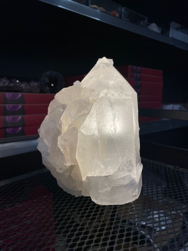 Grote bergkristal lamp (sfeerverlichting)