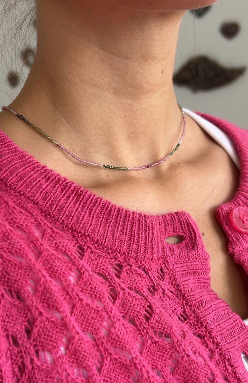 Nelly’s fav! Multi toermalijn ketting (925)