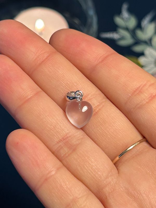 Rozenkwarts ketting hangertje (925 zilver) Rozenkwarts ketting hangertje (925 zilver)