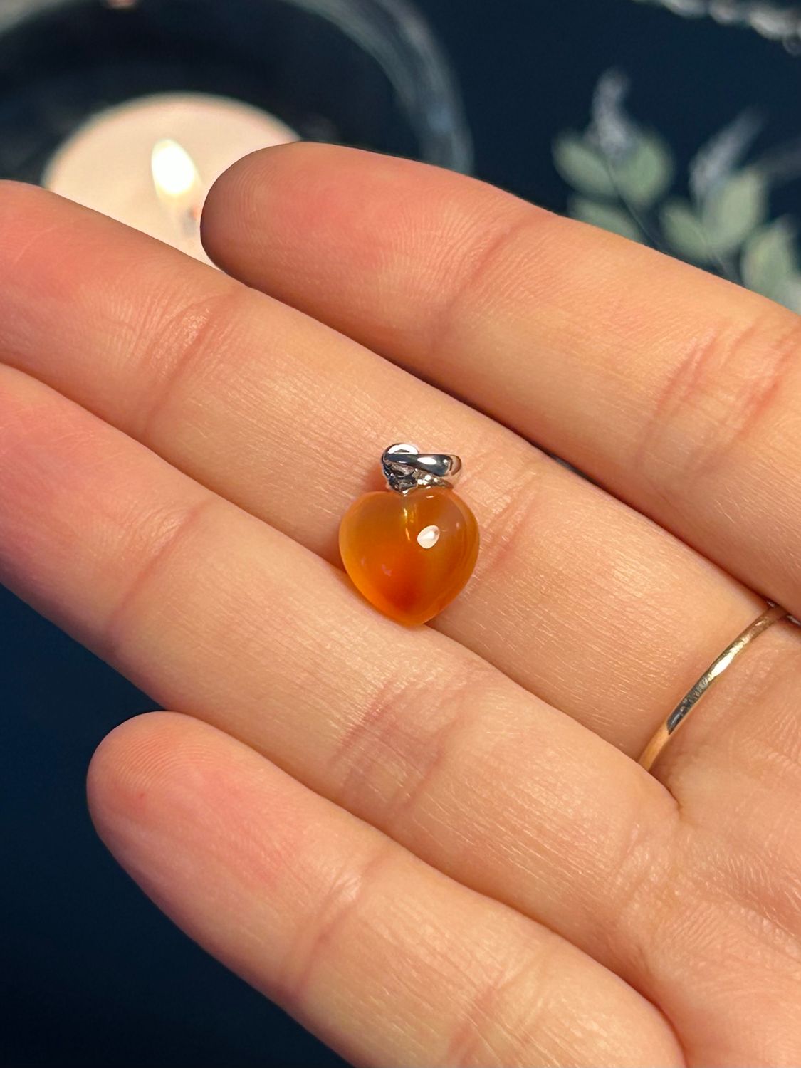 Carneool ketting hangertje (925 zilver) Carneool ketting hangertje (925 zilver)