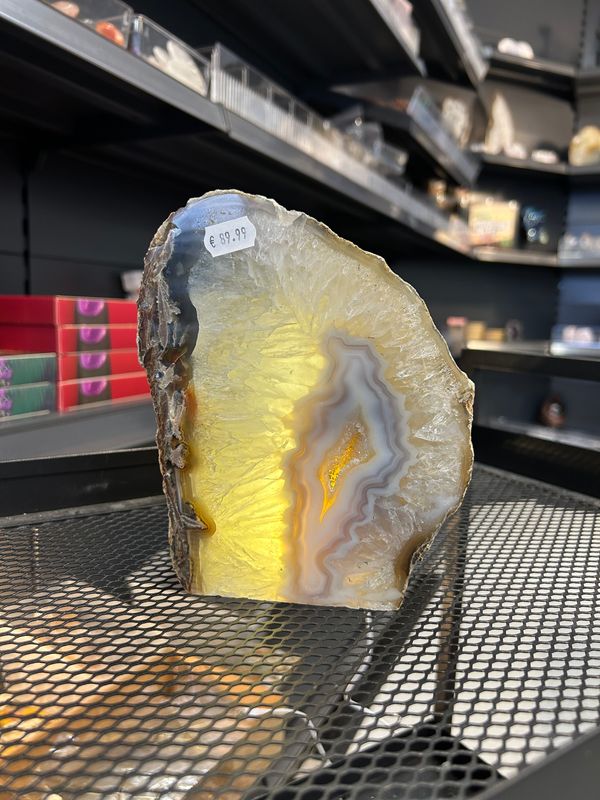Grote agaat lamp (sfeerverlichting)