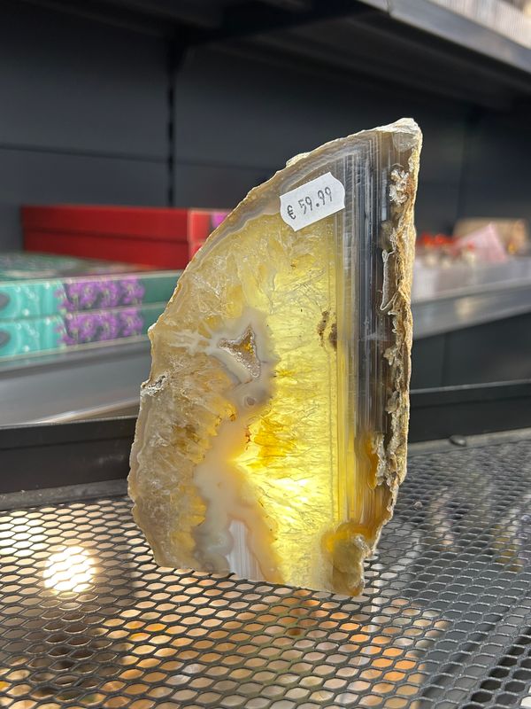 Grote agaat lamp (sfeerverlichting)