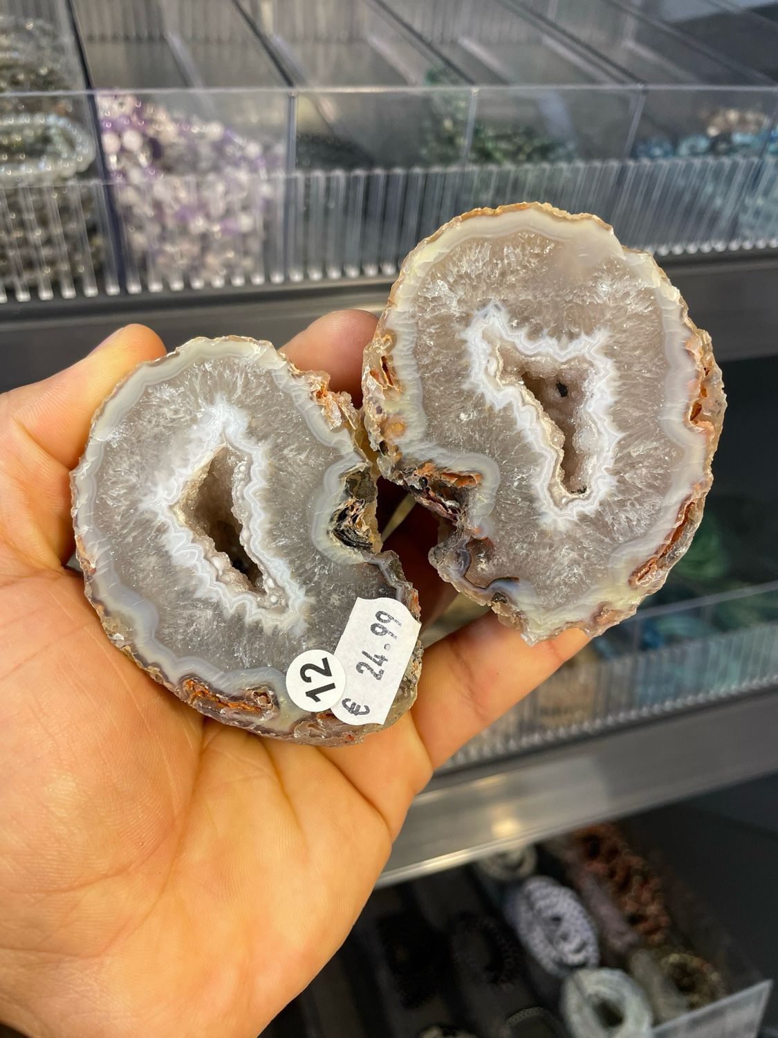 #12 Agaat paar (2 stuks) #12 Agaat paar (2 stuks)