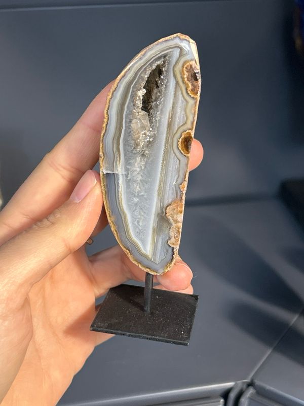 Agaatje op standaard (enorm schattig!)