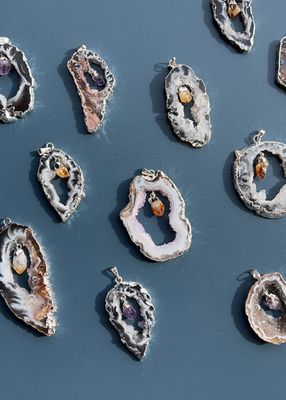 Open agaat kettinghanger