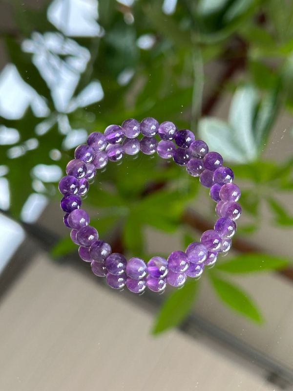 Kinder armband amethist (6mm)