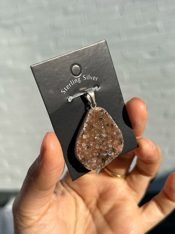 Chalcedoon kettinghanger (sterling) Chalcedoon kettinghanger (sterling)