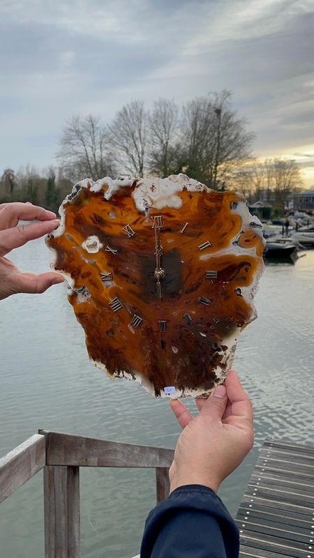 #52 Grote agaat klok #52 Grote agaat klok