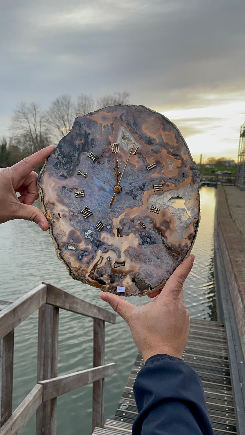 #48 Grote agaat klok